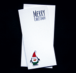 Merry Penguin Handcrafted Christmas Card - dr16-0066